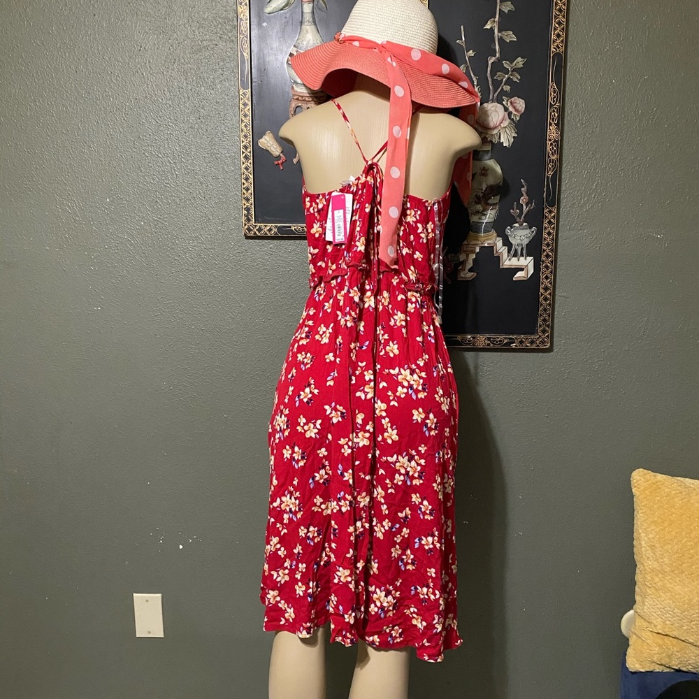 Red maxi dress
